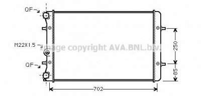 AVA QUALITY COOLING ai2129 -  Радиатор, охлаждение двигателя